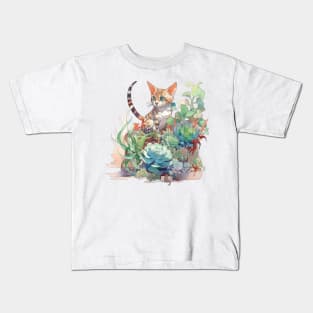 Cute Bengal cat Kids T-Shirt